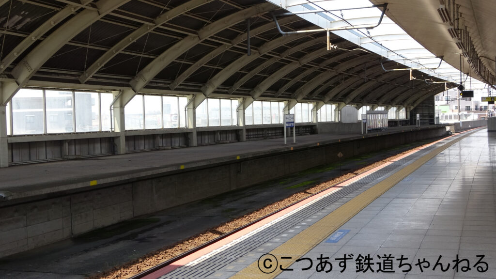 京成 京成線 京成千原線 千葉寺駅 未使用ホーム 未使用 複線化計画